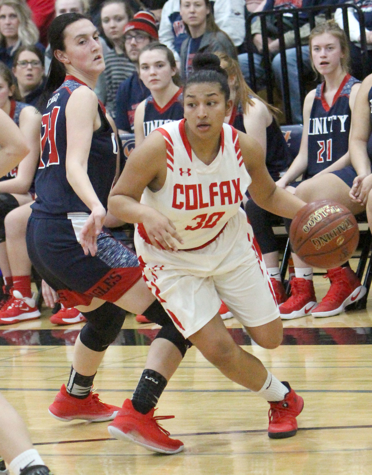 Colfax girls basketball vs Unity at Chetek-Weyerhaeuser 3-5-20